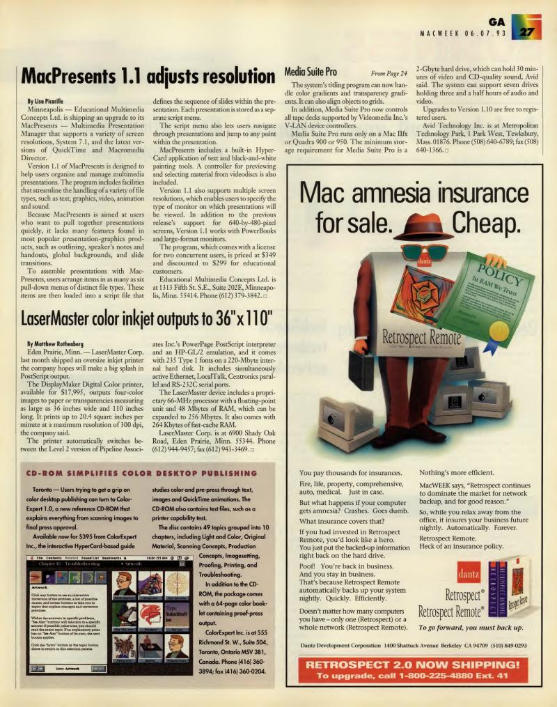 MacWEEKV07N23 — page 27