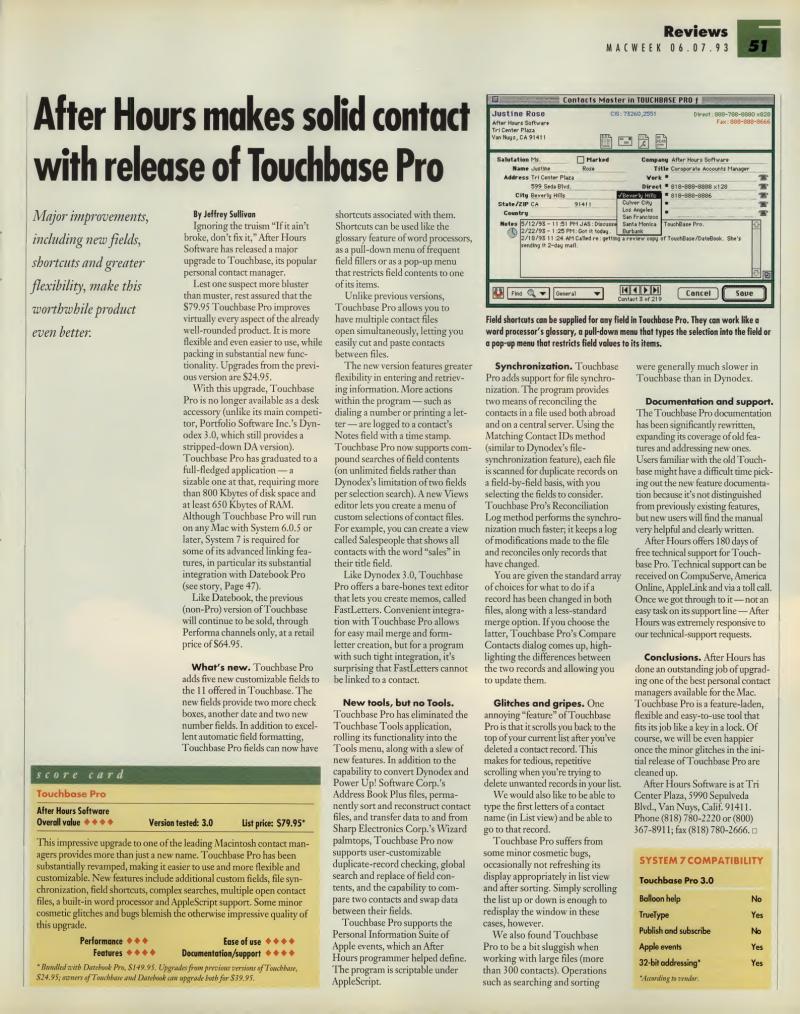 MacWEEKV07N23 — page 51