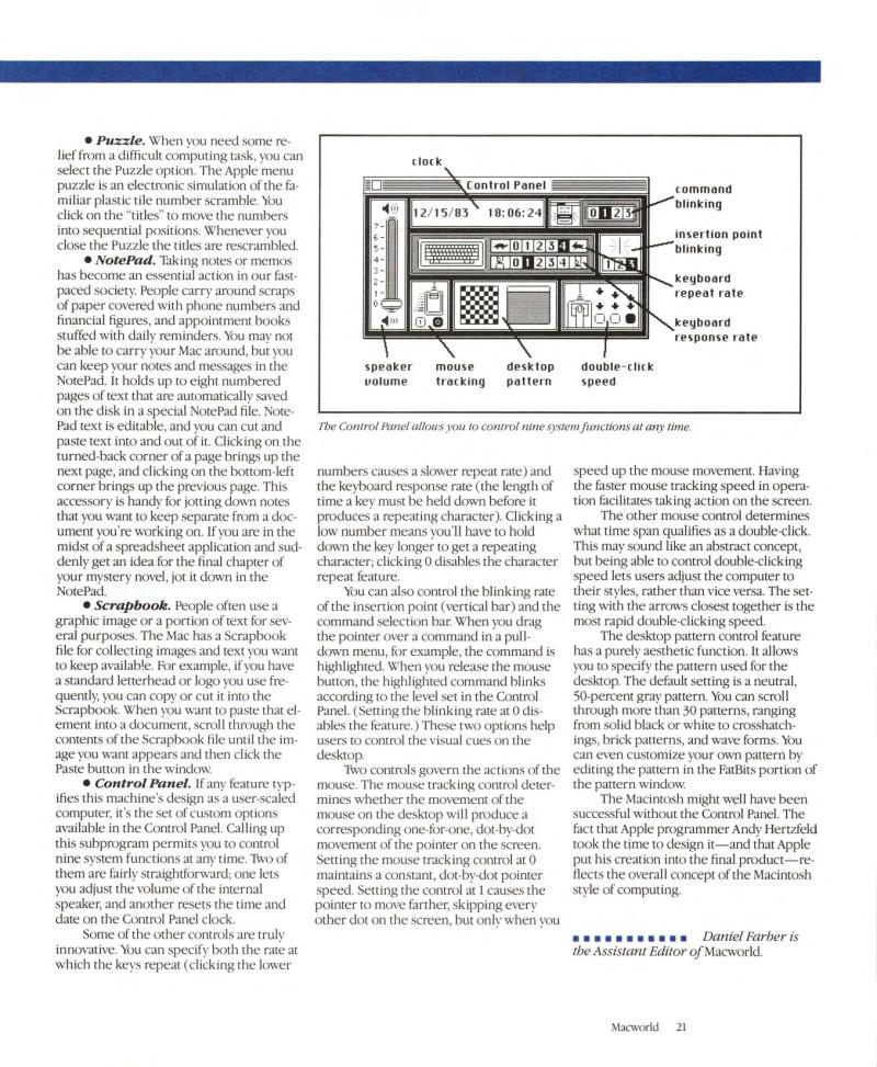 MacWorld 8404 April 1984 premier — page 23