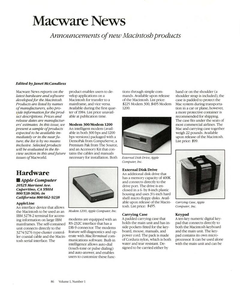 MacWorld 8404 April 1984 premier — page 88