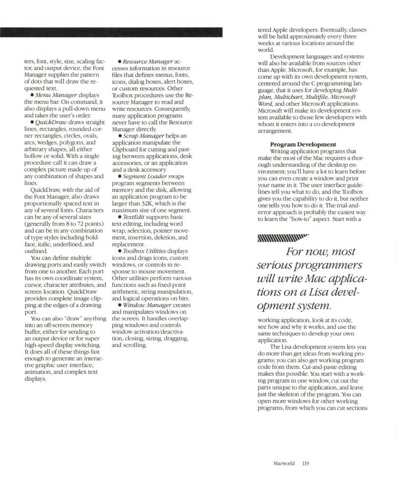 MacWorld 8404 April 1984 premier — page 121