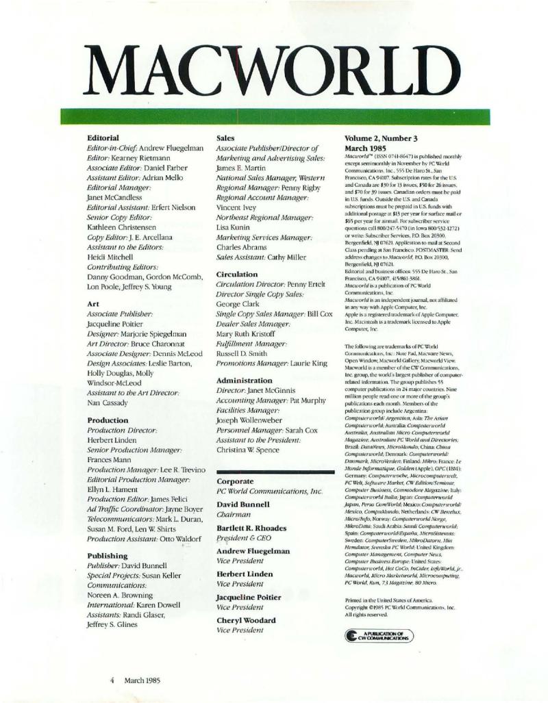 MacWorld 8503 March 1985 — page 6