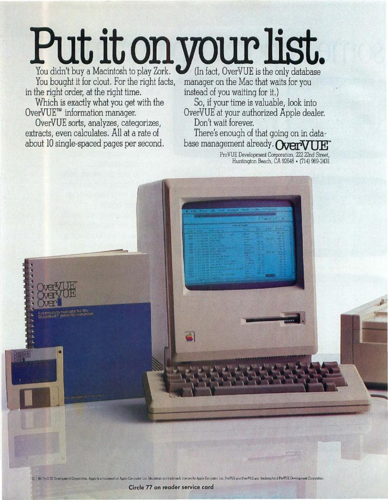 MacWorld 8503 March 1985 — page 10