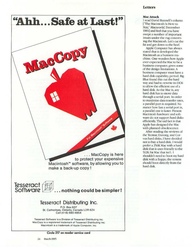 MacWorld 8503 March 1985 — page 26