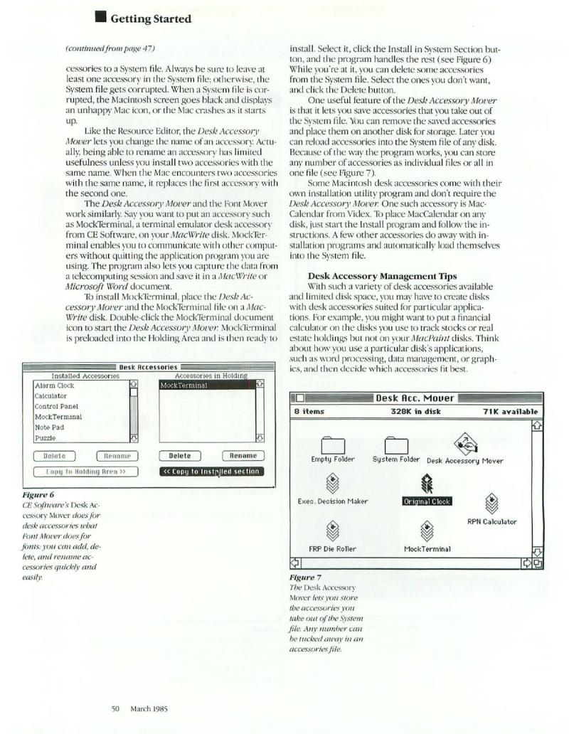 MacWorld 8503 March 1985 — page 54