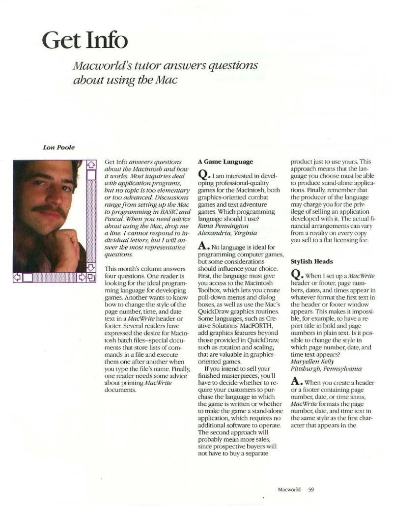 MacWorld 8503 March 1985 — page 63