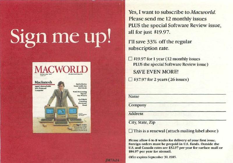 MacWorld 8503 March 1985 — page 70