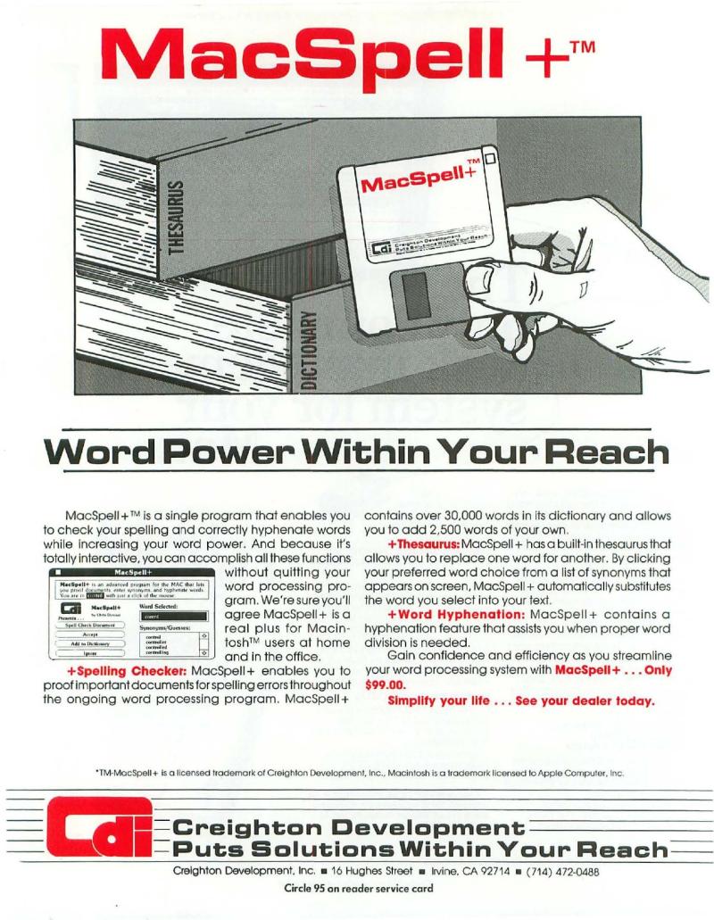MacWorld 8503 March 1985 — page 74
