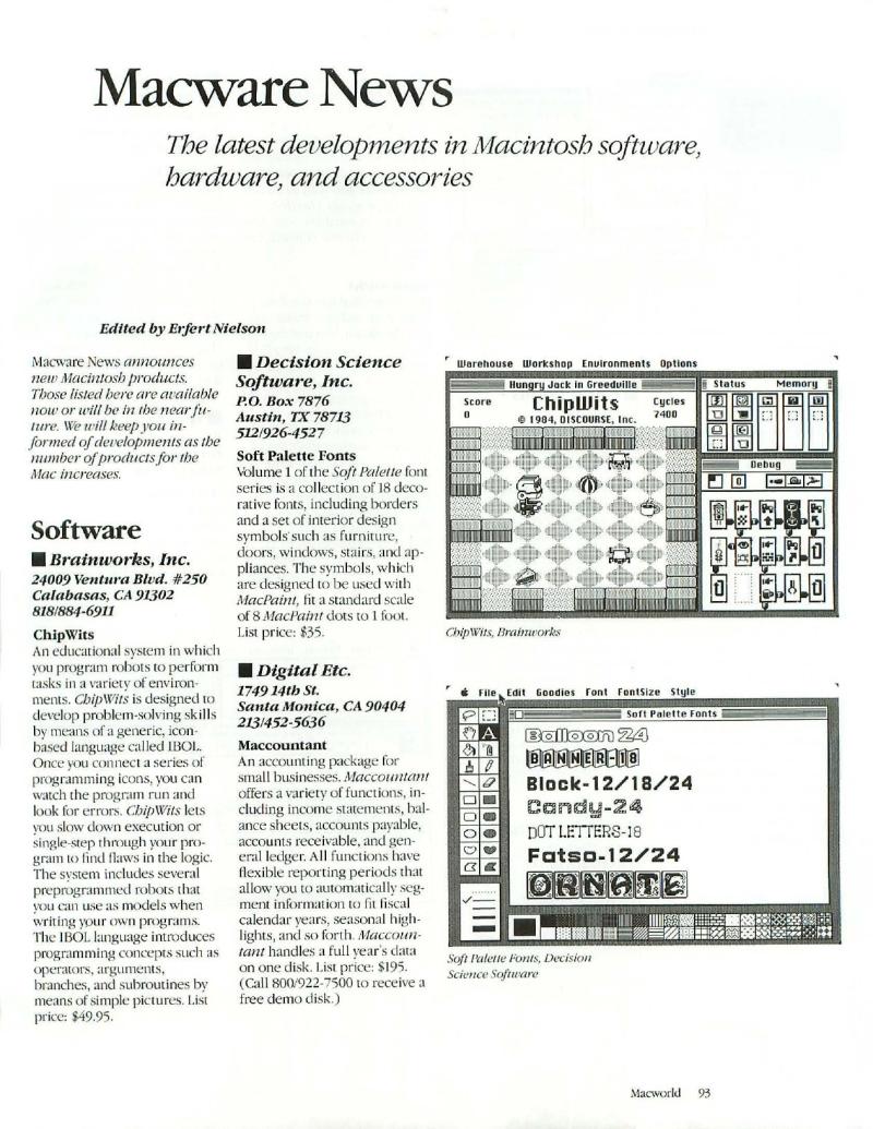 MacWorld 8503 March 1985 — page 99