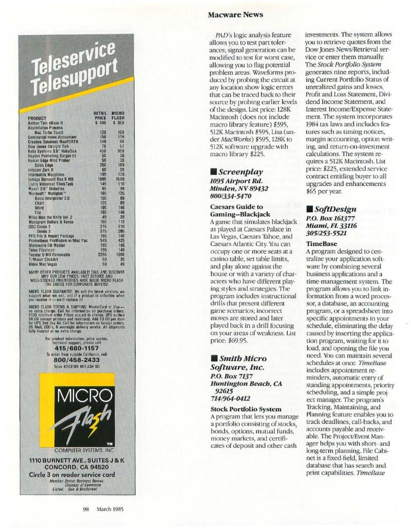 MacWorld 8503 March 1985 — page 104