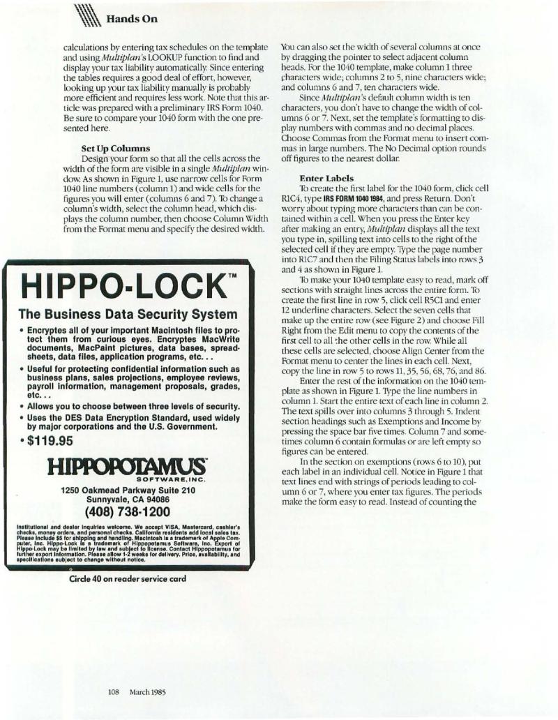 MacWorld 8503 March 1985 — page 114