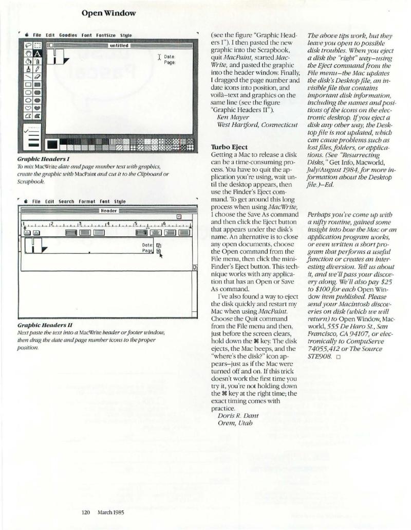 MacWorld 8503 March 1985 — page 126