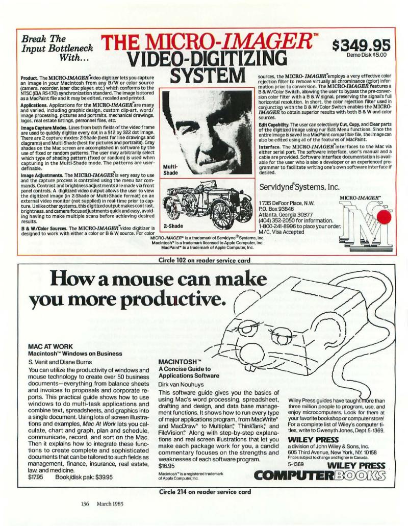 MacWorld 8503 March 1985 — page 144