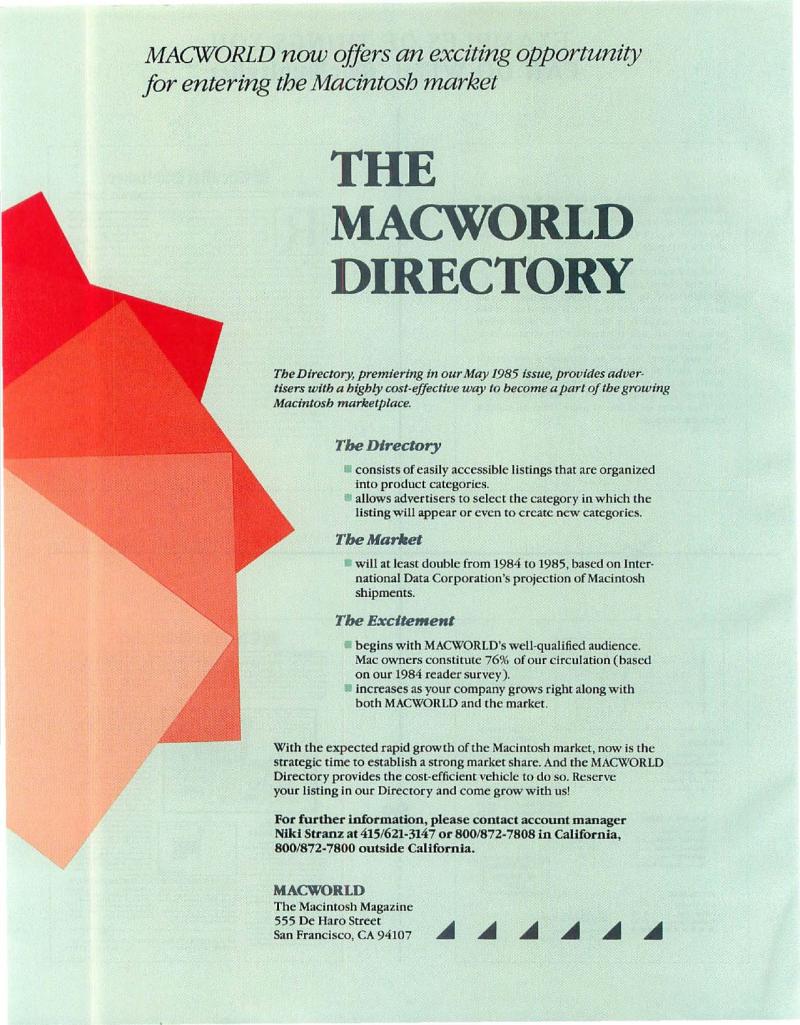 MacWorld 8503 March 1985 — page 154