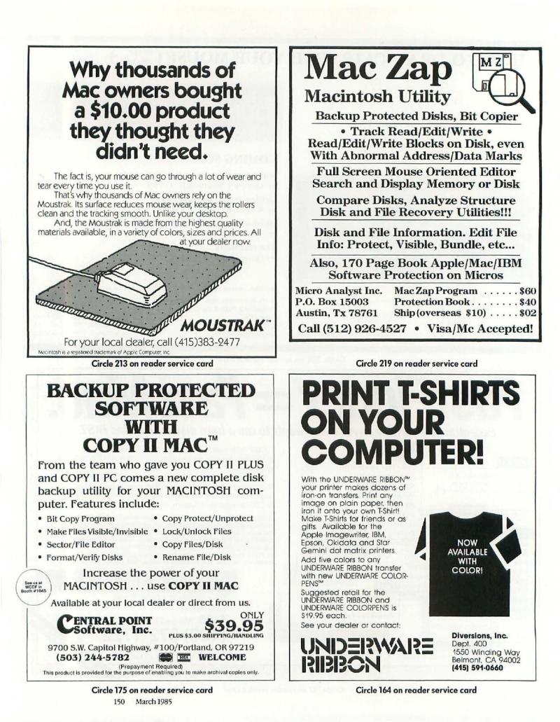 MacWorld 8503 March 1985 — page 160