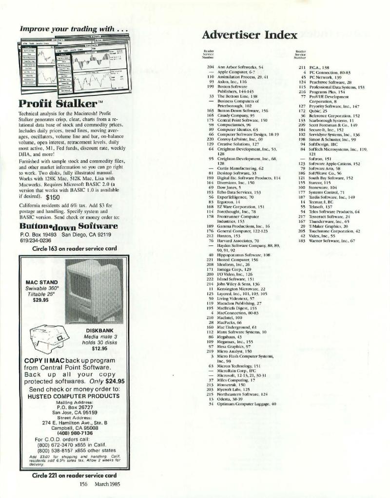 MacWorld 8503 March 1985 — page 166