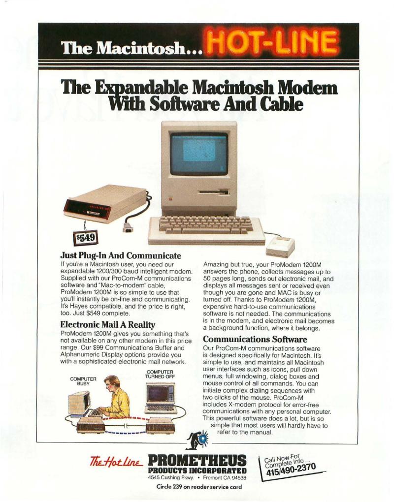 MacWorld 8504 April 1985 — page 7