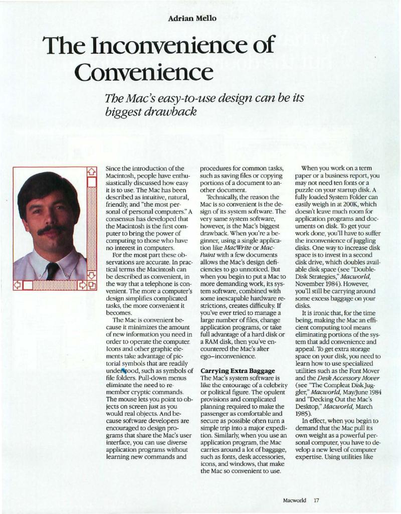 MacWorld 8504 April 1985 — page 19