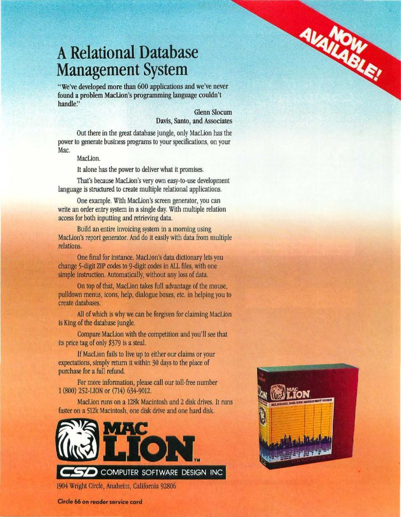 MacWorld 8504 April 1985 — page 29