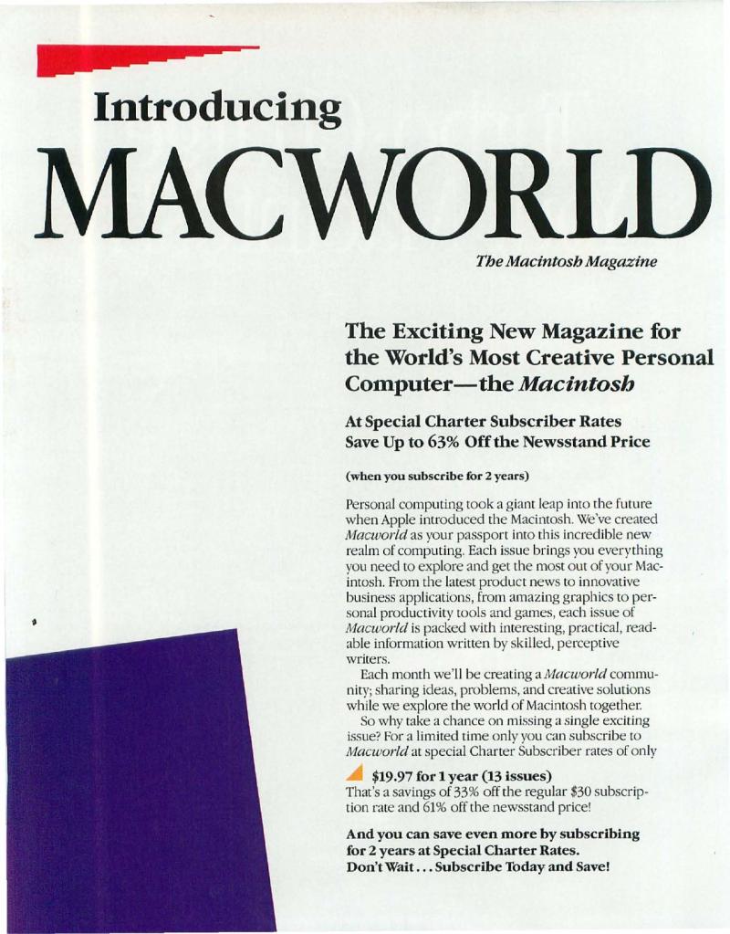 MacWorld 8504 April 1985 — page 34