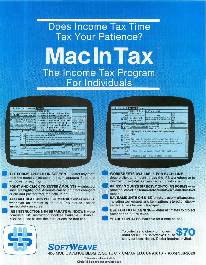 MacWorld 8504 April 1985 — page 46