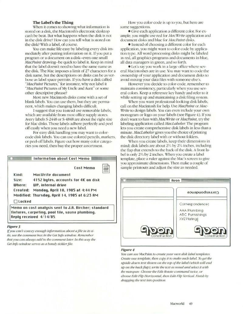 MacWorld 8504 April 1985 — page 53