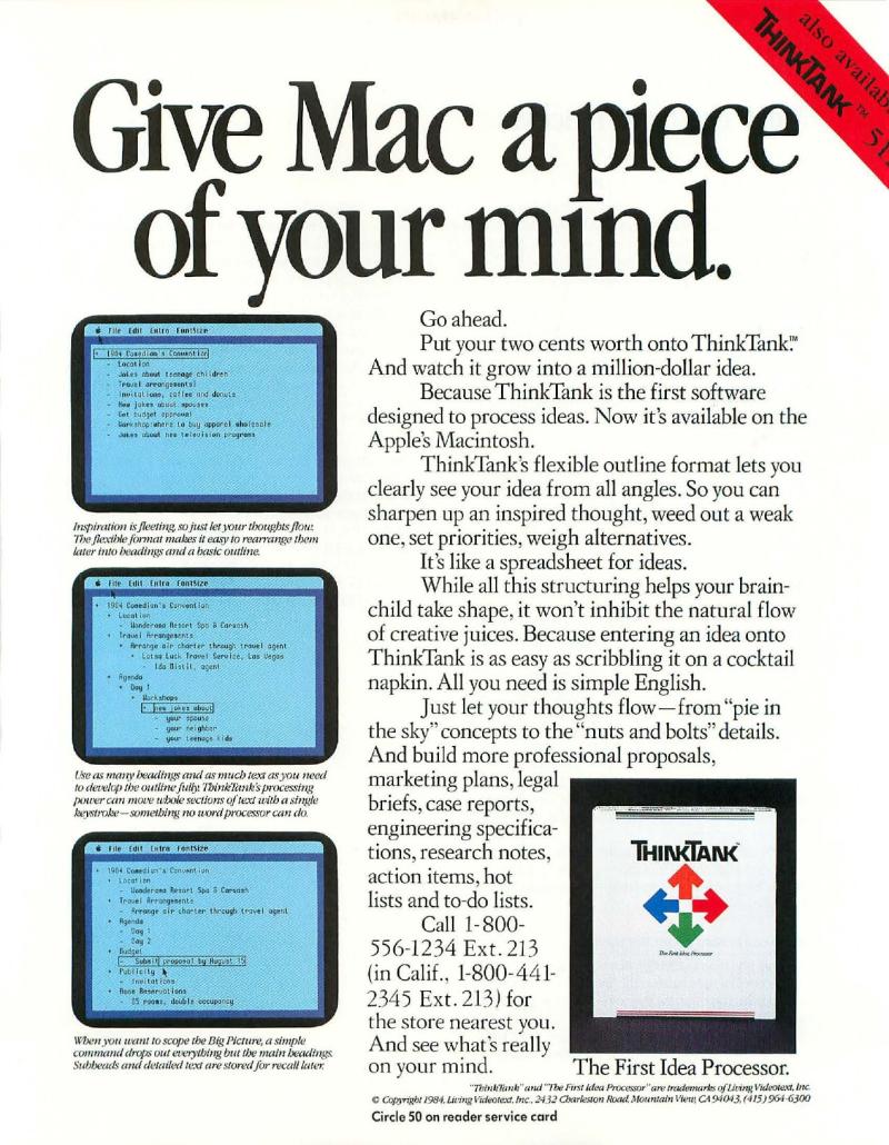 MacWorld 8504 April 1985 — page 61