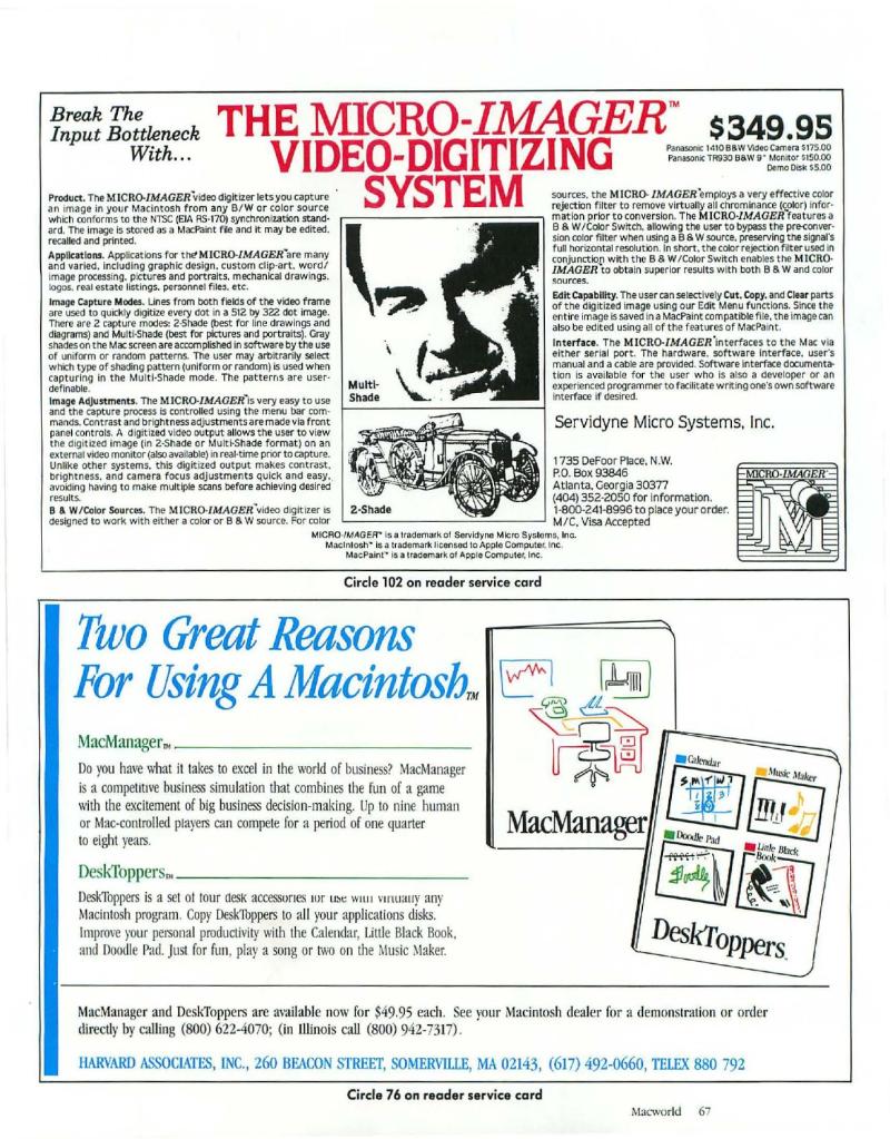 MacWorld 8504 April 1985 — page 71