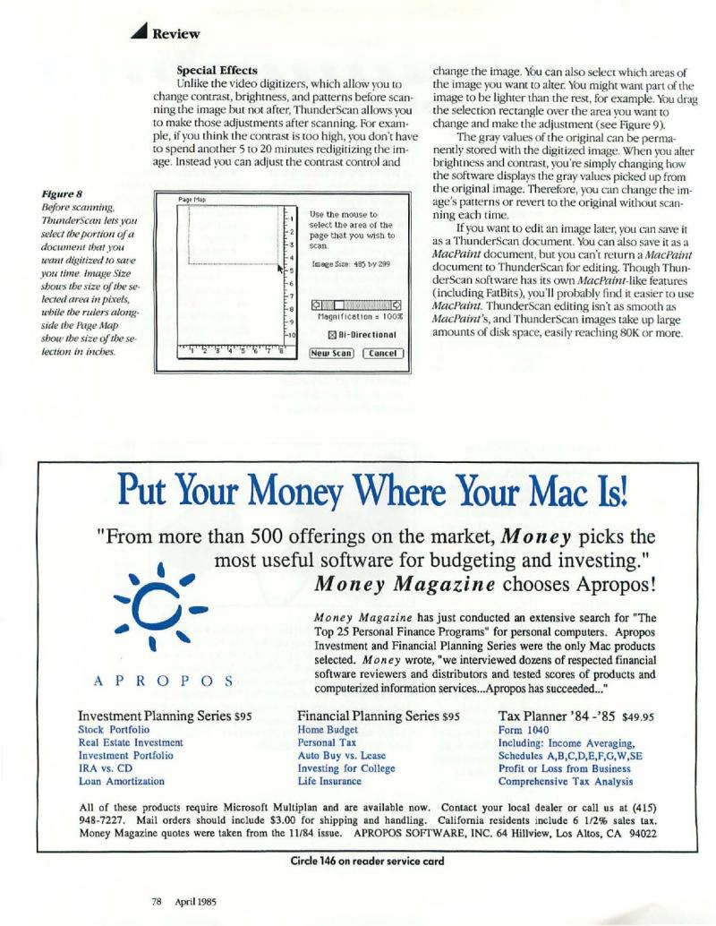 MacWorld 8504 April 1985 — page 82