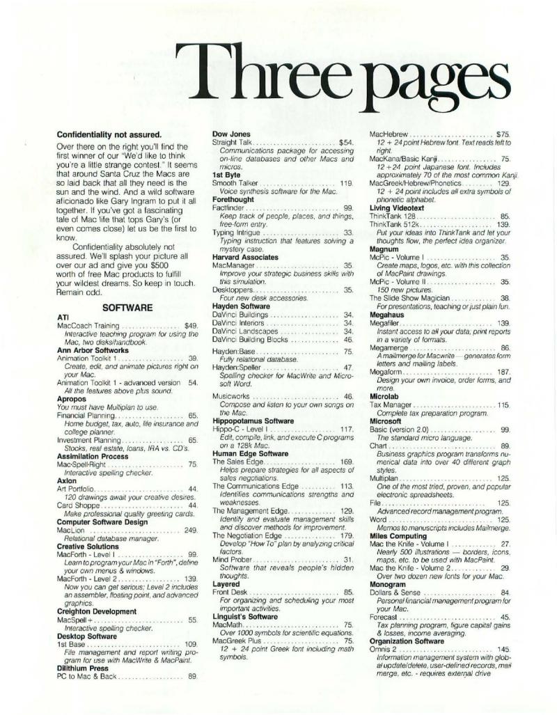 MacWorld 8504 April 1985 — page 84