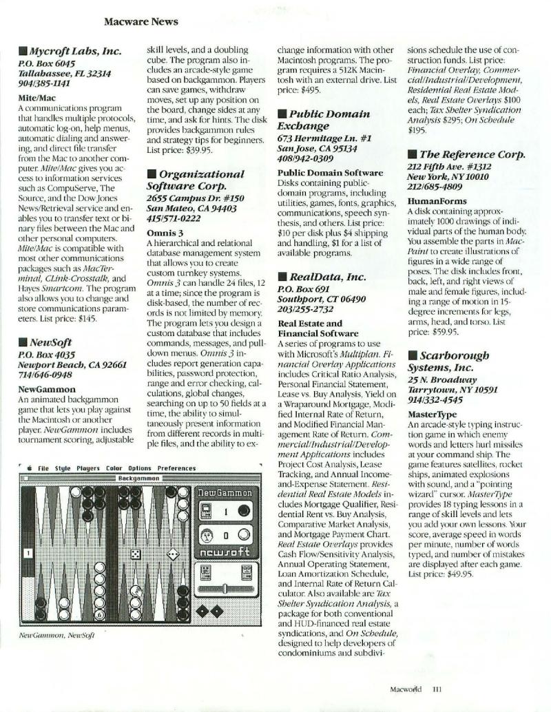 MacWorld 8504 April 1985 — page 113