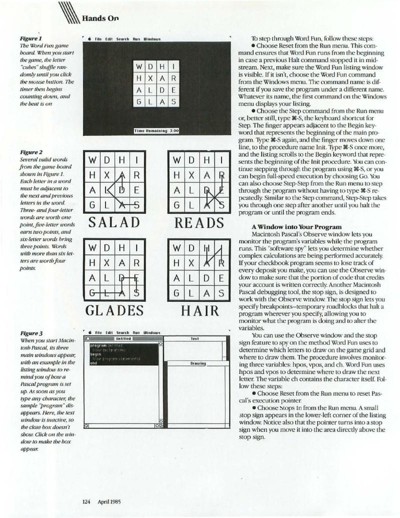MacWorld 8504 April 1985 — page 126