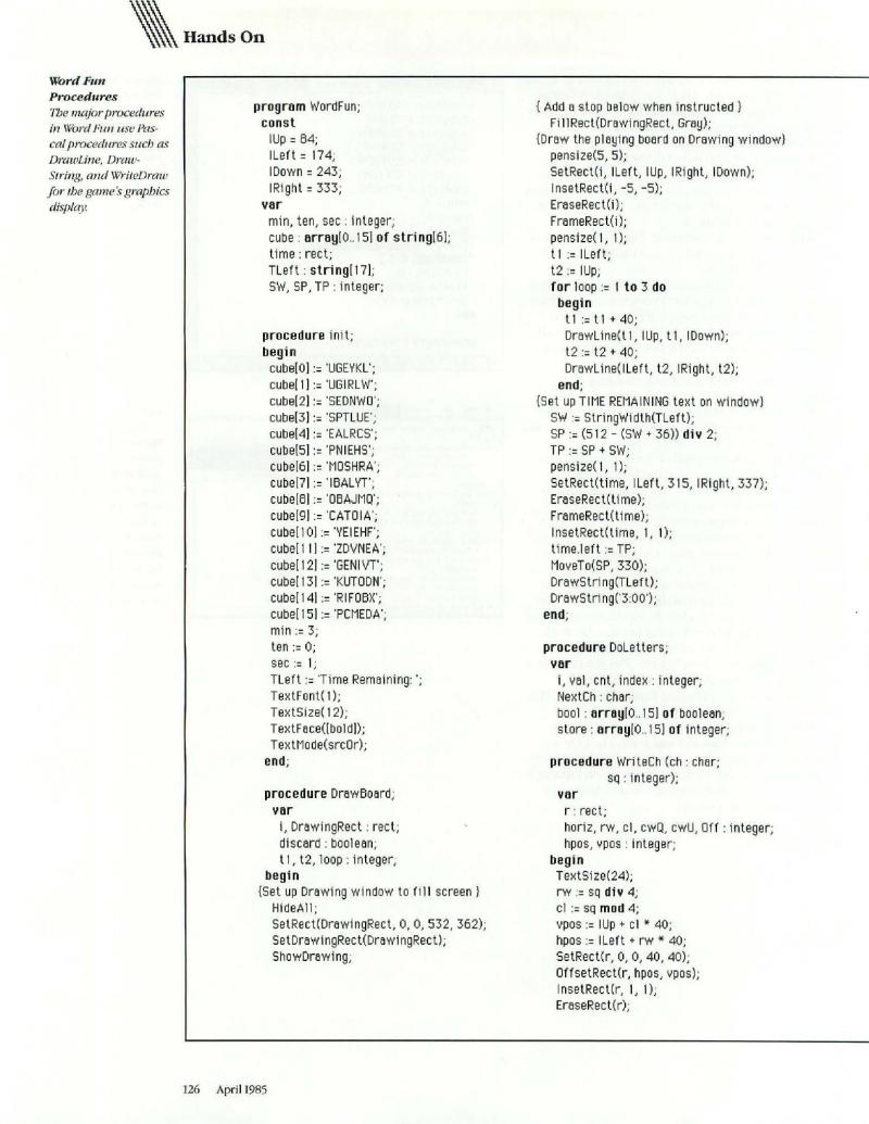 MacWorld 8504 April 1985 — page 128
