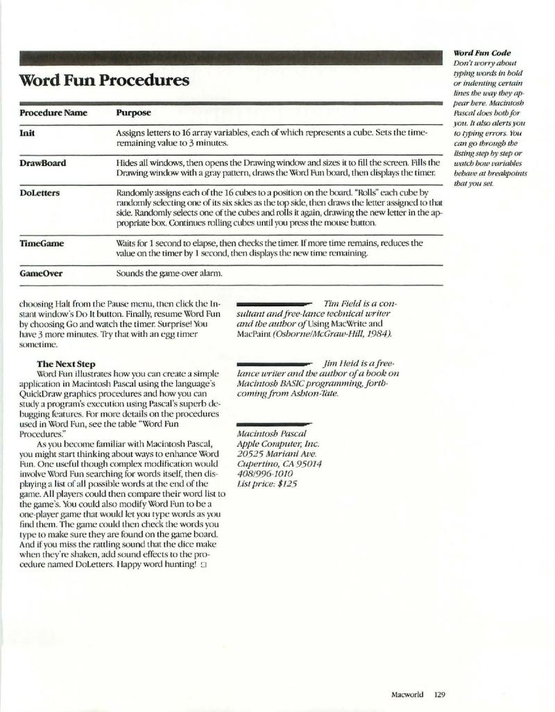 MacWorld 8504 April 1985 — page 131