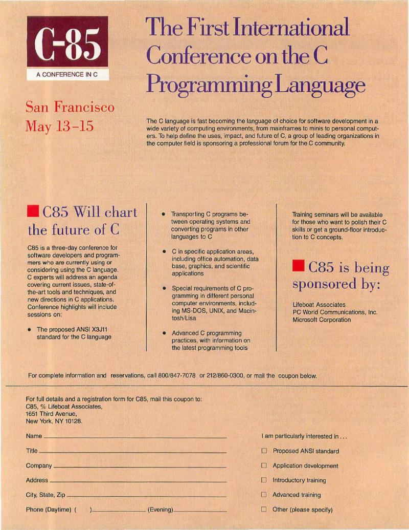 MacWorld 8504 April 1985 — page 132