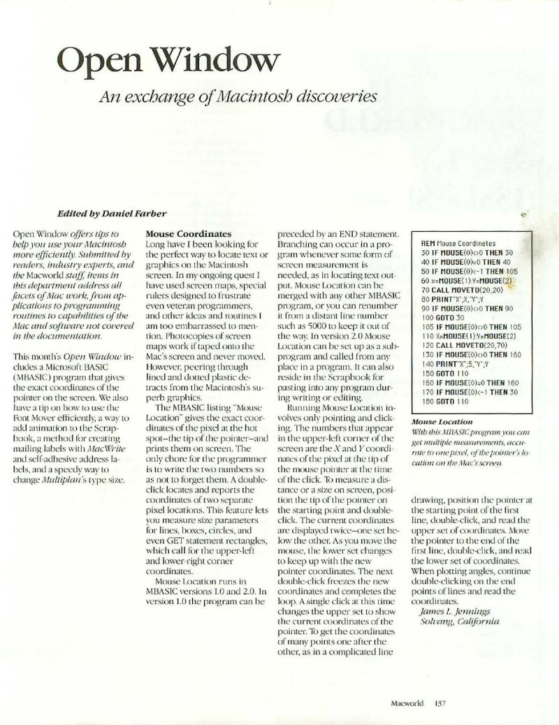 MacWorld 8504 April 1985 — page 139