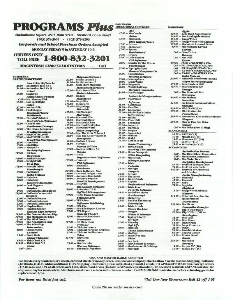 MacWorld 8504 April 1985 — page 142