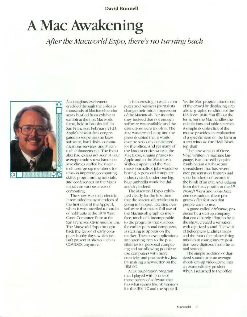 MacWorld 8505 May 1985 — page 11