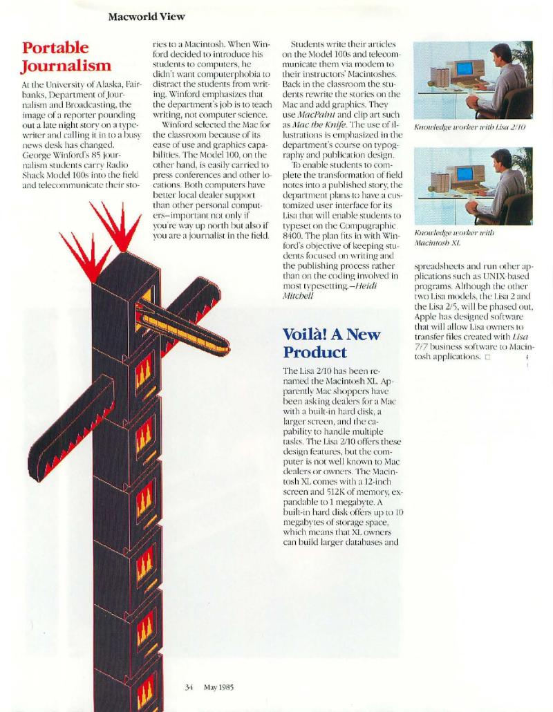 MacWorld 8505 May 1985 — page 36