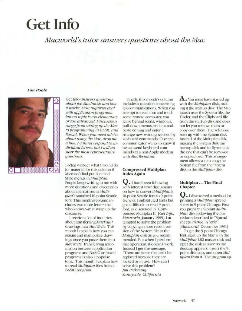 MacWorld 8505 May 1985 — page 61