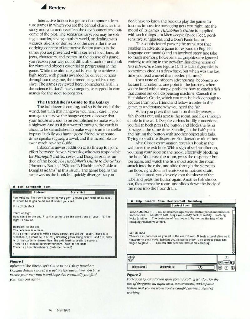 MacWorld 8505 May 1985 — page 80