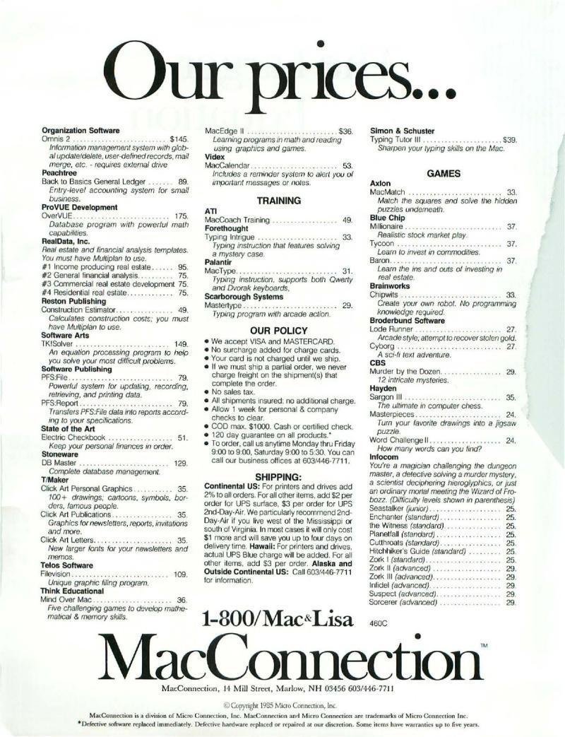 MacWorld 8505 May 1985 — page 87