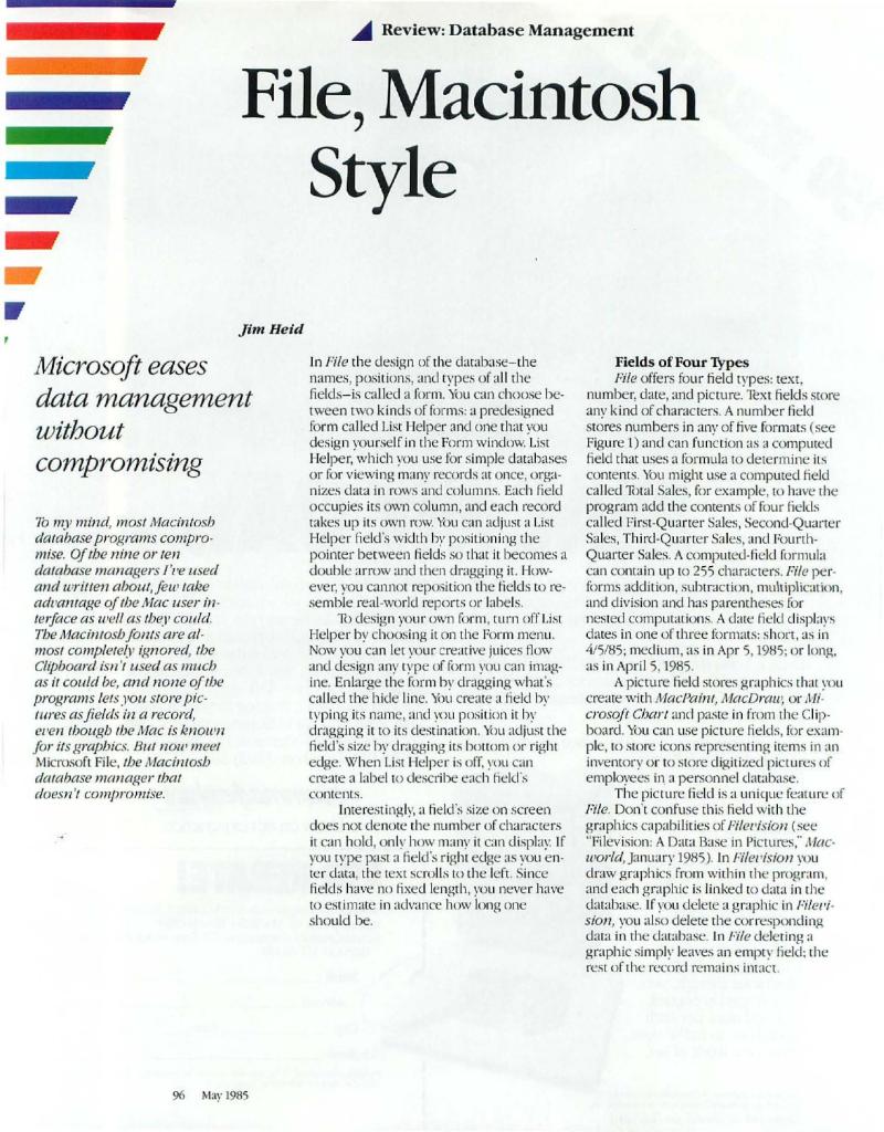 MacWorld 8505 May 1985 — page 100