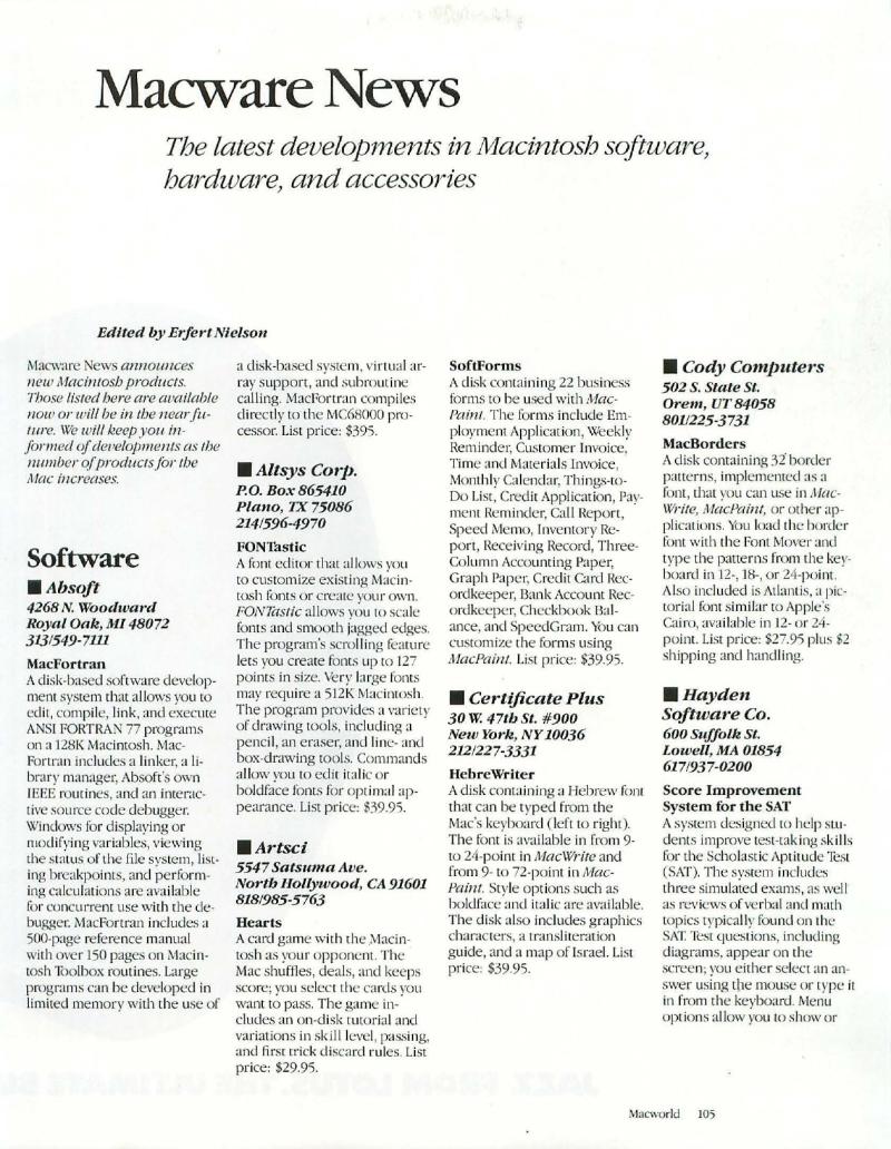MacWorld 8505 May 1985 — page 109