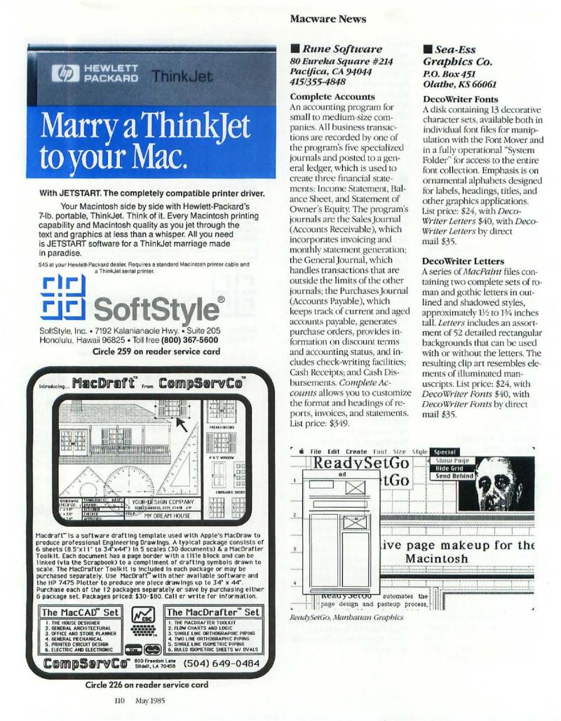 MacWorld 8505 May 1985 — page 114