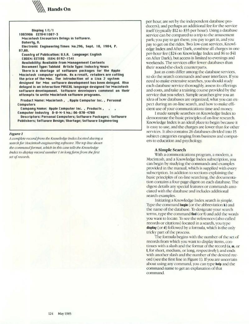 MacWorld 8505 May 1985 — page 130