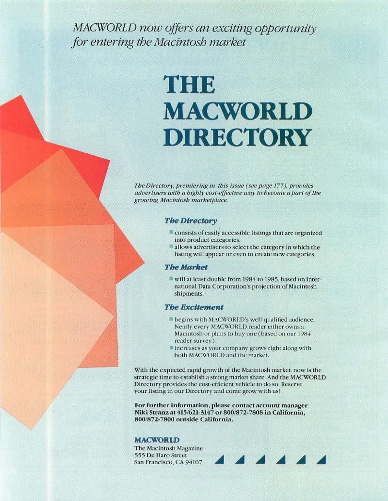 MacWorld 8505 May 1985 — page 166