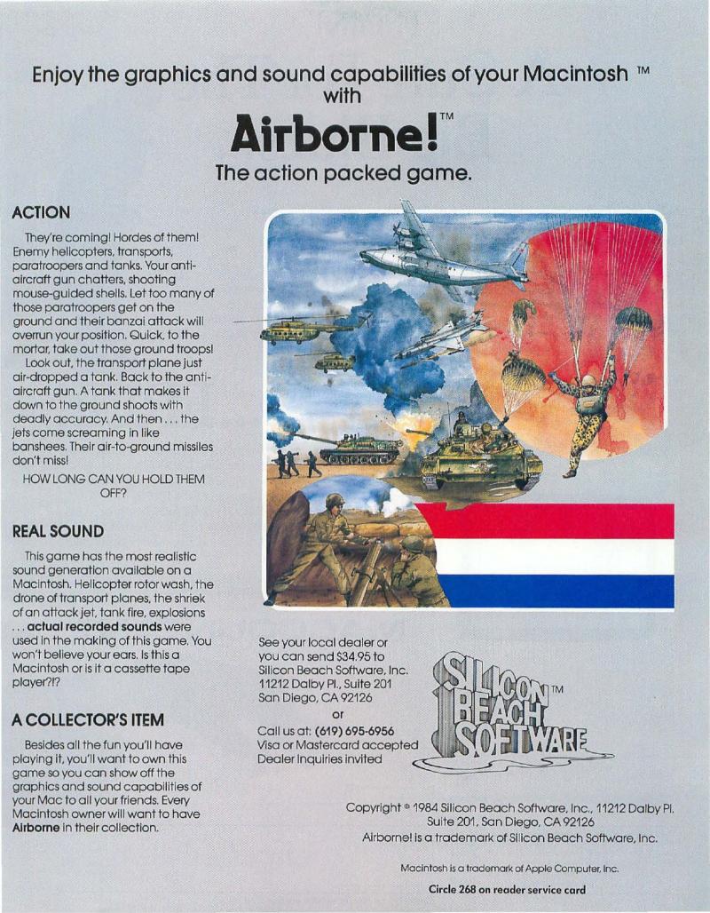 MacWorld 8505 May 1985 — page 167