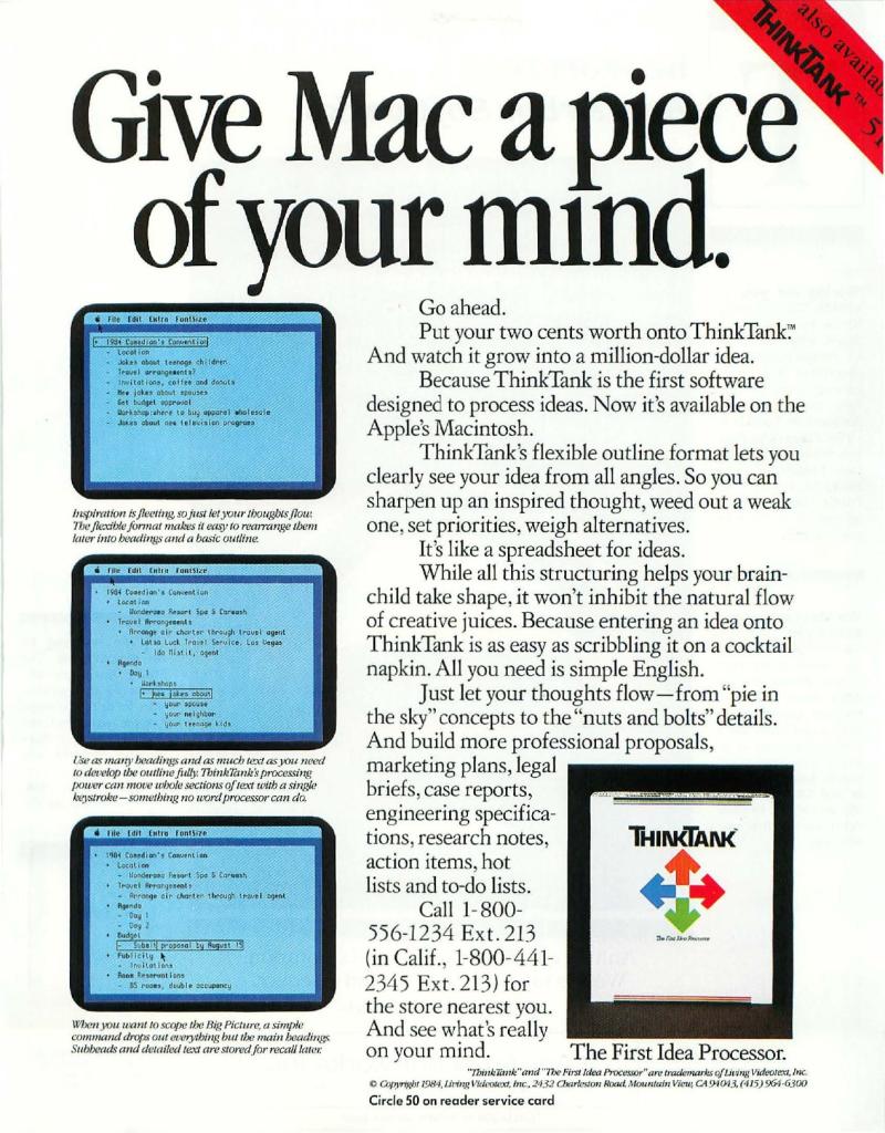 MacWorld 8505 May 1985 — page 169