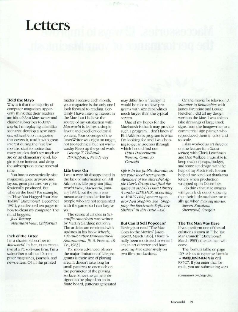 MacWorld 8506 June 1985 — page 31